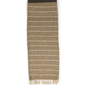 Thro Christie fringe runner 16x90 cobblestone